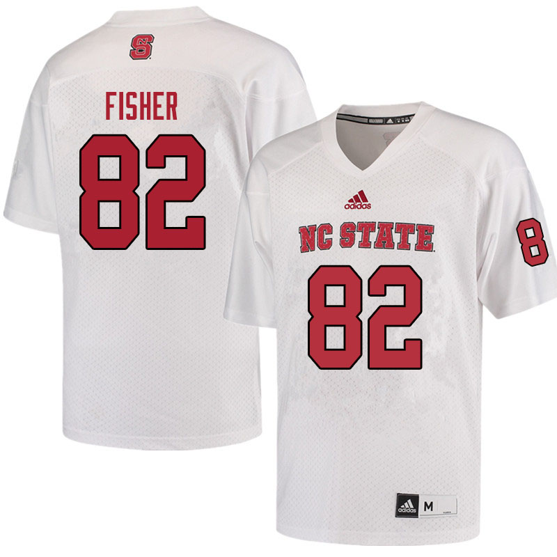 Men #82 Max Fisher NC State Wolfpack College Football Jerseys Sale-Red